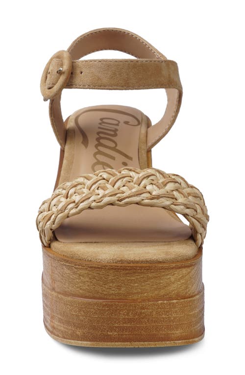 Candies Candie's Zaide Ankle Strap Platform Sandal In Brown