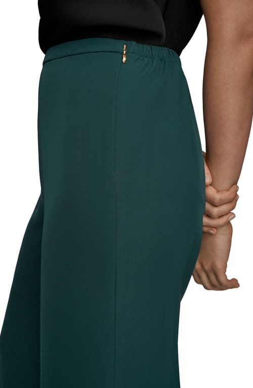 Donna Karan New York Pull-on Wide Leg Pants In Brown