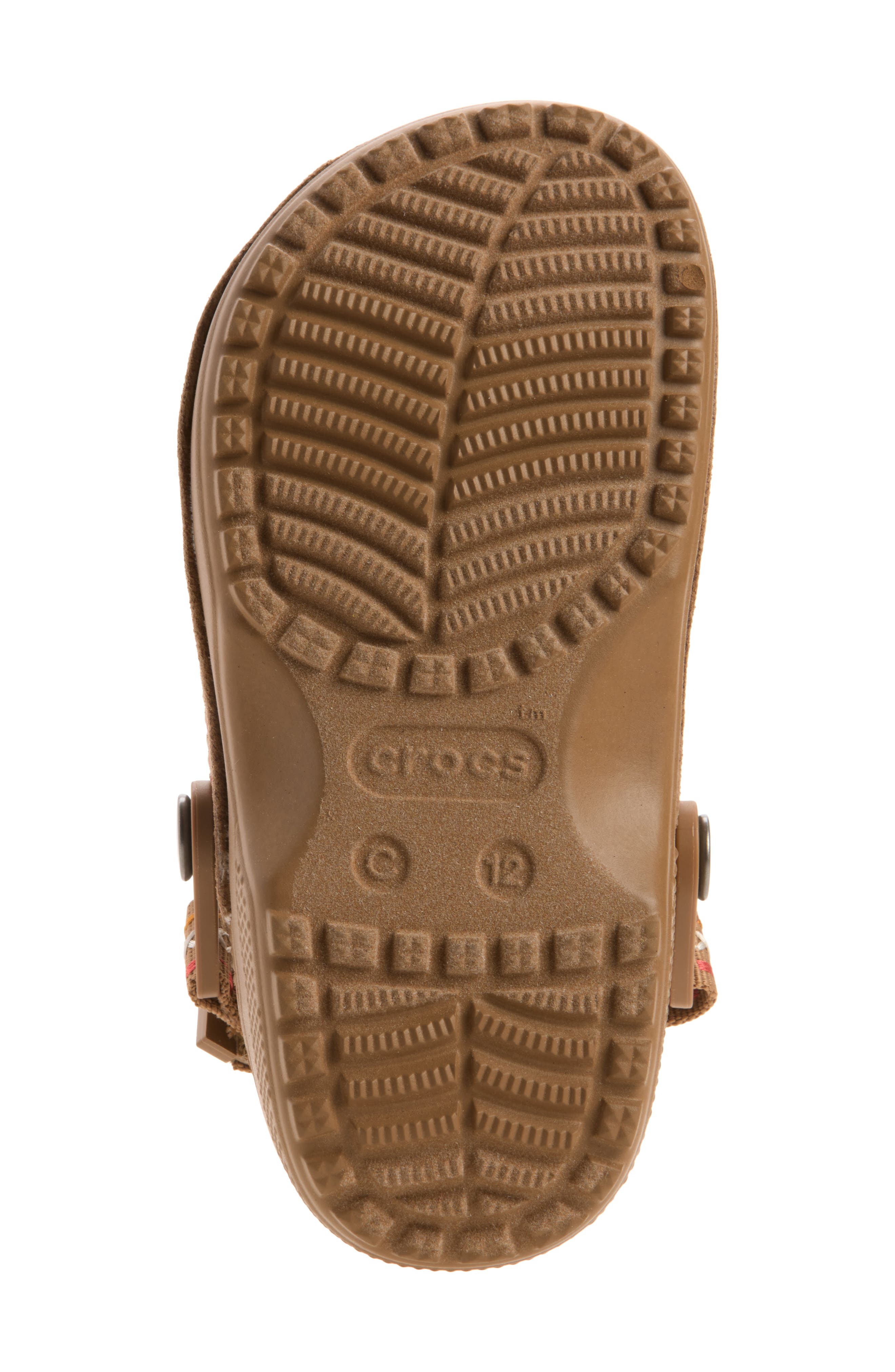 Kids' Crafted Faux Suede Stitch Clog, Alternate, color, SEPIA