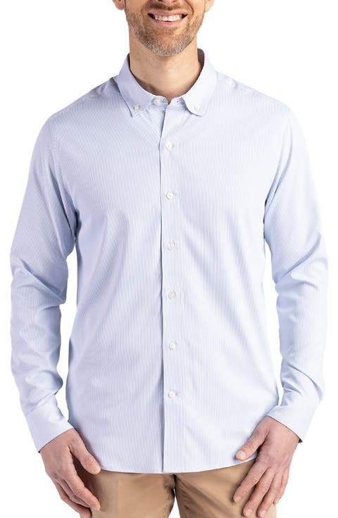 Skyline Epic Confidence Stripe Stretch Button-Down Shirt (Big & Tall)