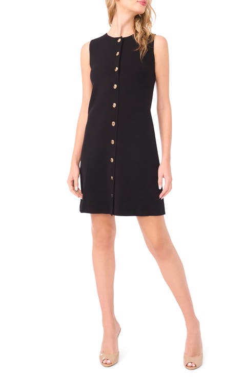Lois Sleeveless Button-Up Minidress