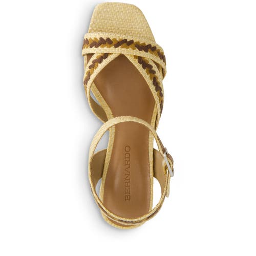 BERNARDO FOOTWEAR BERNARDO FOOTWEAR LIANA EMBROIDERED PLATFORM SANDAL
