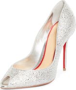 Christian Louboutin La Pigapeep Strass Leather Pump