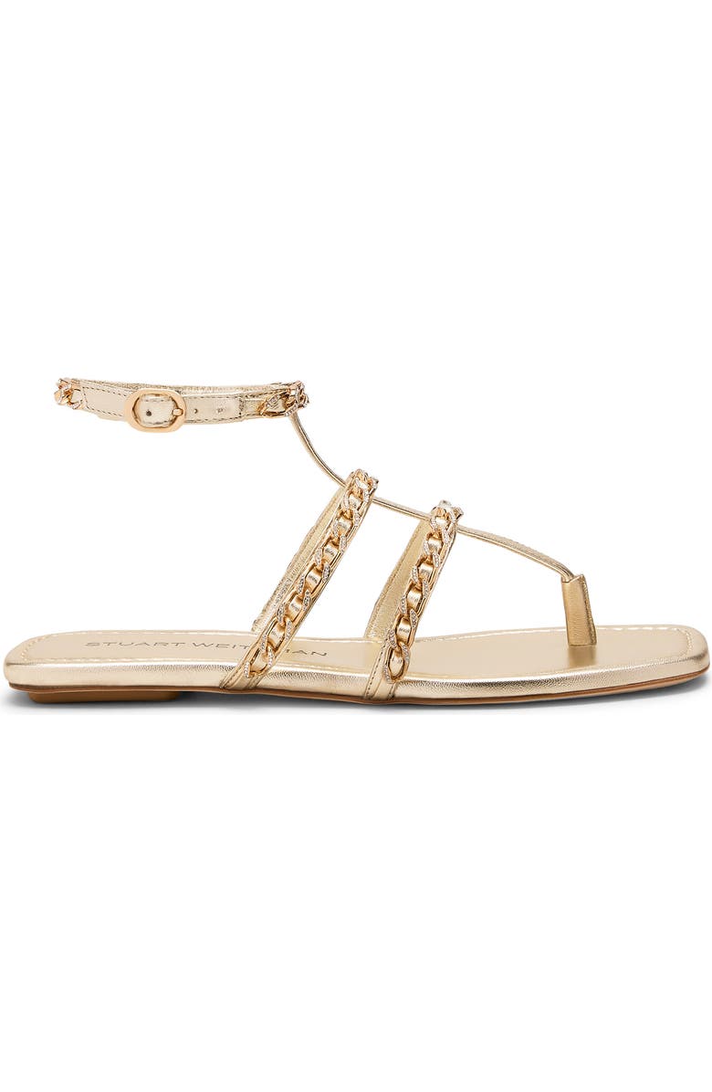 Stuart Weitzman Soluxe Crystal Sandal, Alternate, color, Platino