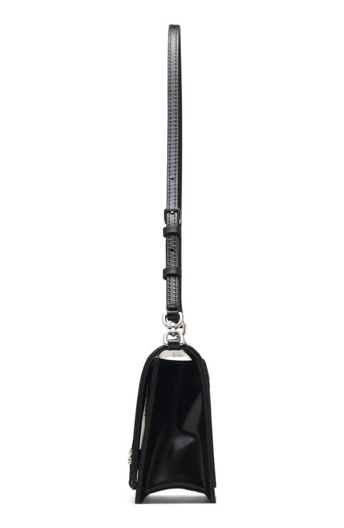 Marc Jacobs The Mirror Leather Shoulder Bag In Black