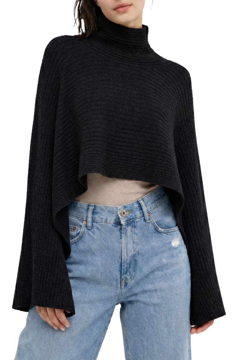 SAACHI Drape Rib Wrap, Main, color, Black