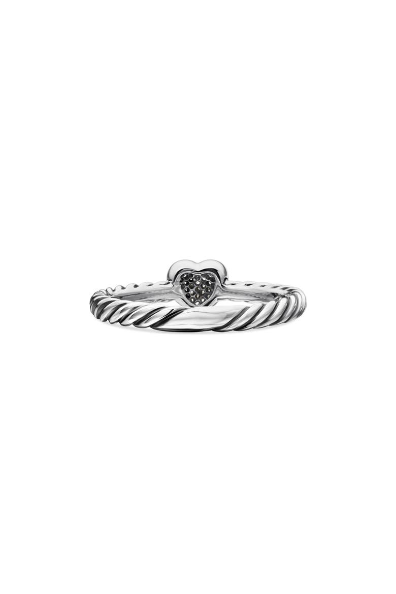 Cable Collectibles Pavé Diamond Heart Ring, Alternate, color, DIAMOND