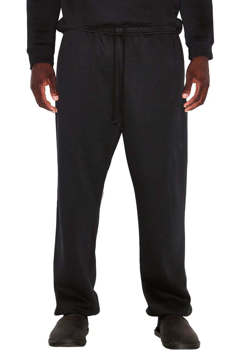 SKIMS Fleece Lounge Relaxed Joggers, Main, color, Washed Onyx