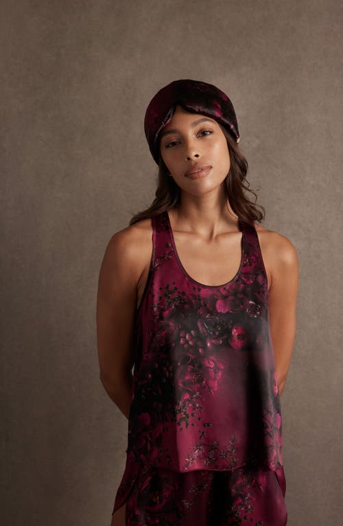 Lunya X Rosandich Floral Washable Silk Sleep Mask