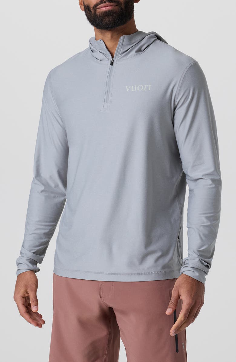 Vuori Uluwatu 23 Water Hoodie, Main, color, Platinum Heather