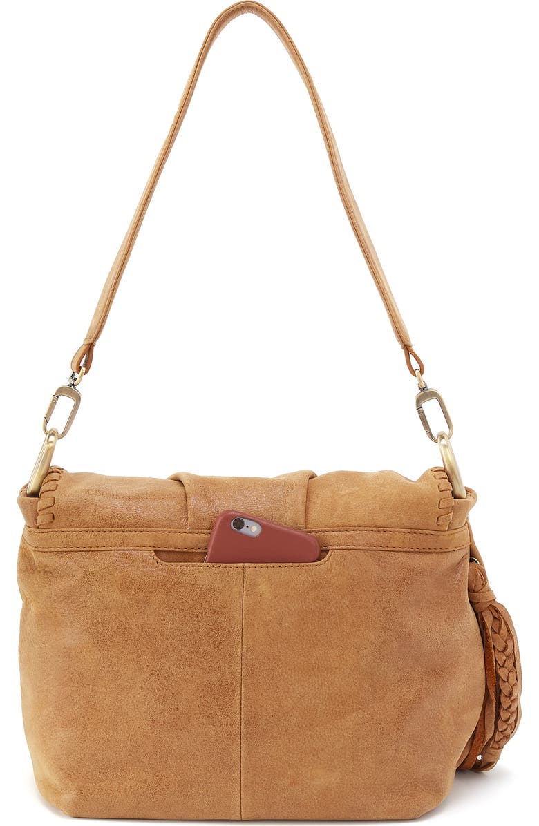 HOBO Harley Convertible Leather Shoulder Bag, Alternate, color, Whiskey