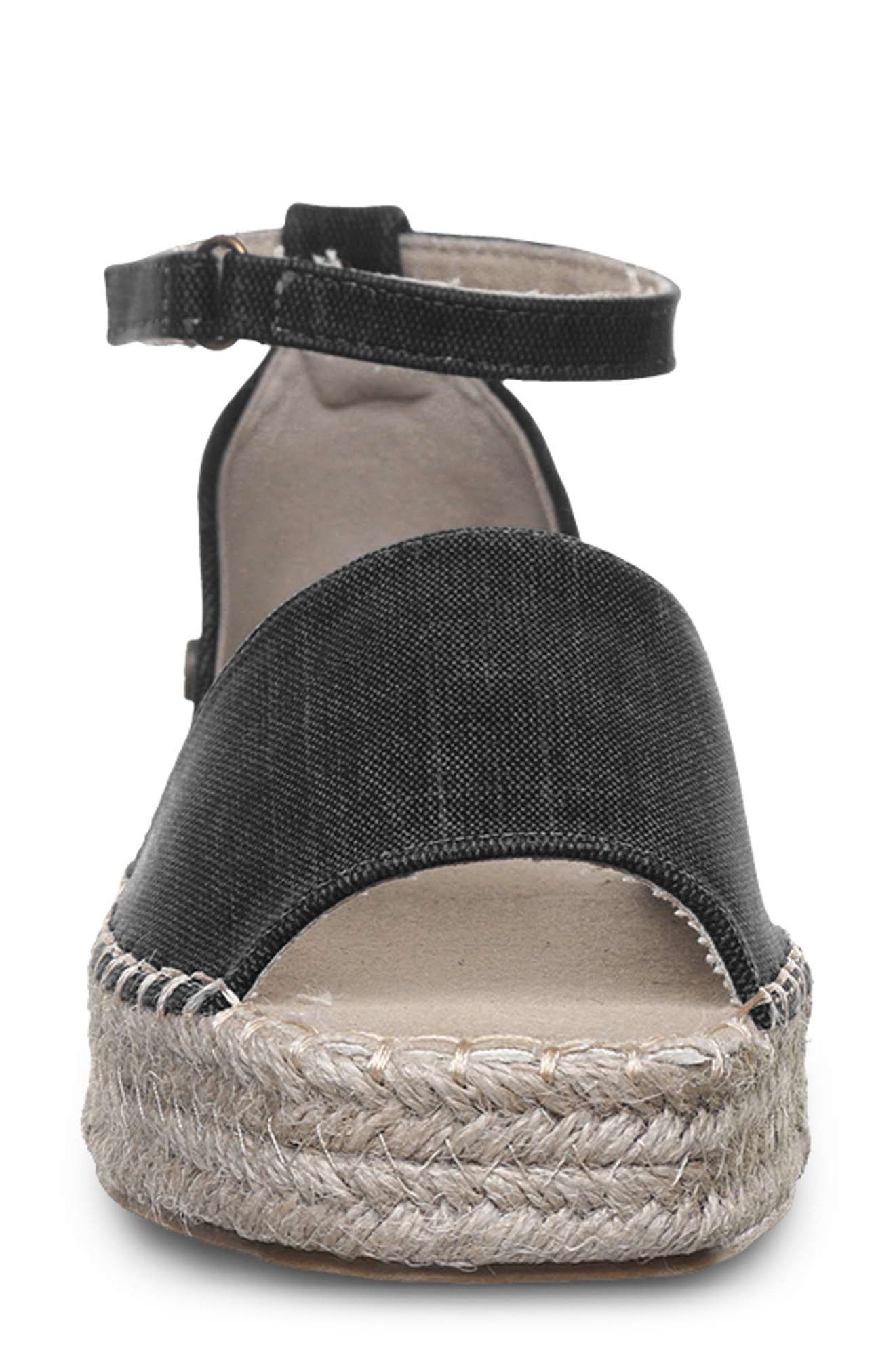 BEARPAW <p>Affagato Espadrille Sandal (Women)</p>, Alternate, color, Black