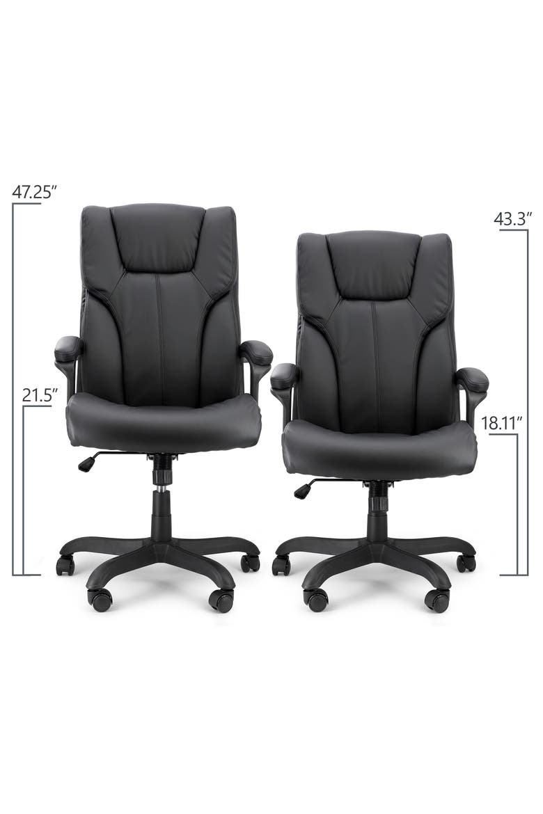 High Back Adjustable Office Chair, Alternate, color, Black