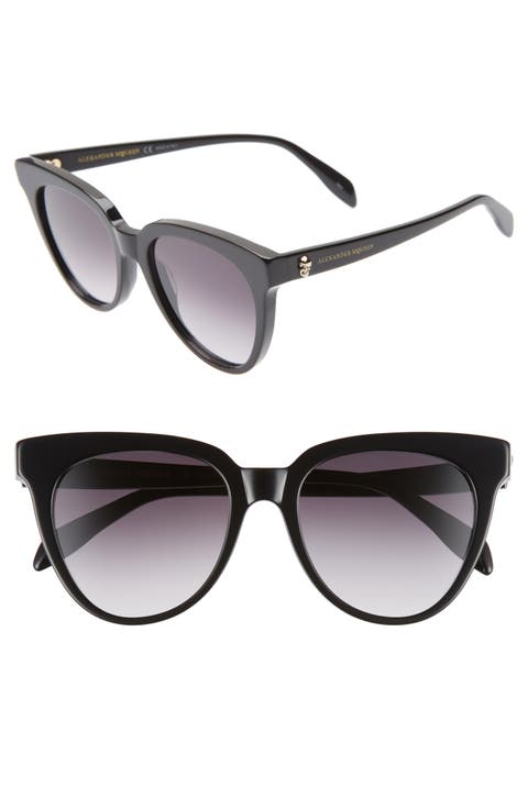Alexander McQueen 53mm Cat Eye Sunglasses