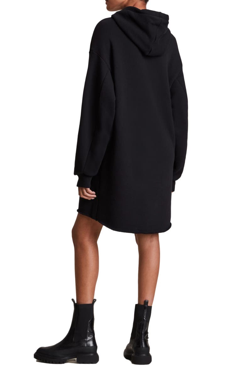 AllSaints Lila Long Sleeve Hoodie Dress, Alternate, color, 