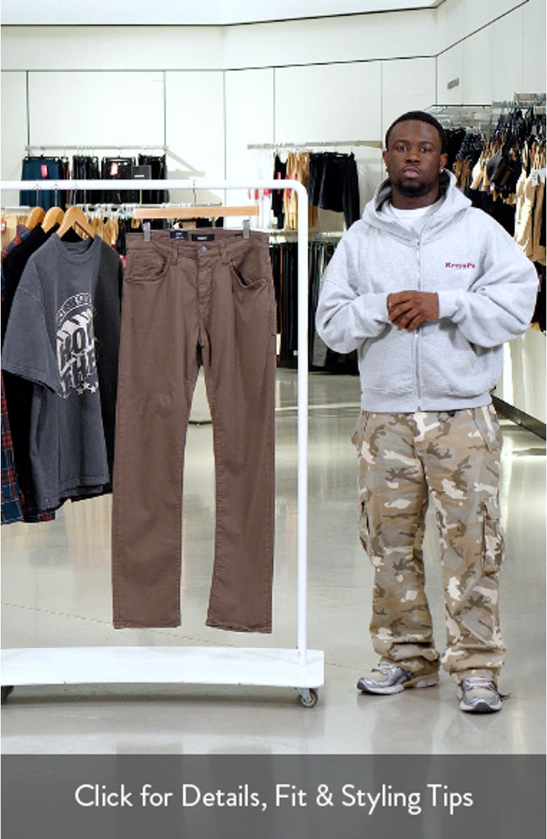 Zach Straight Leg Sateen Twill Pants, sales video thumbnail