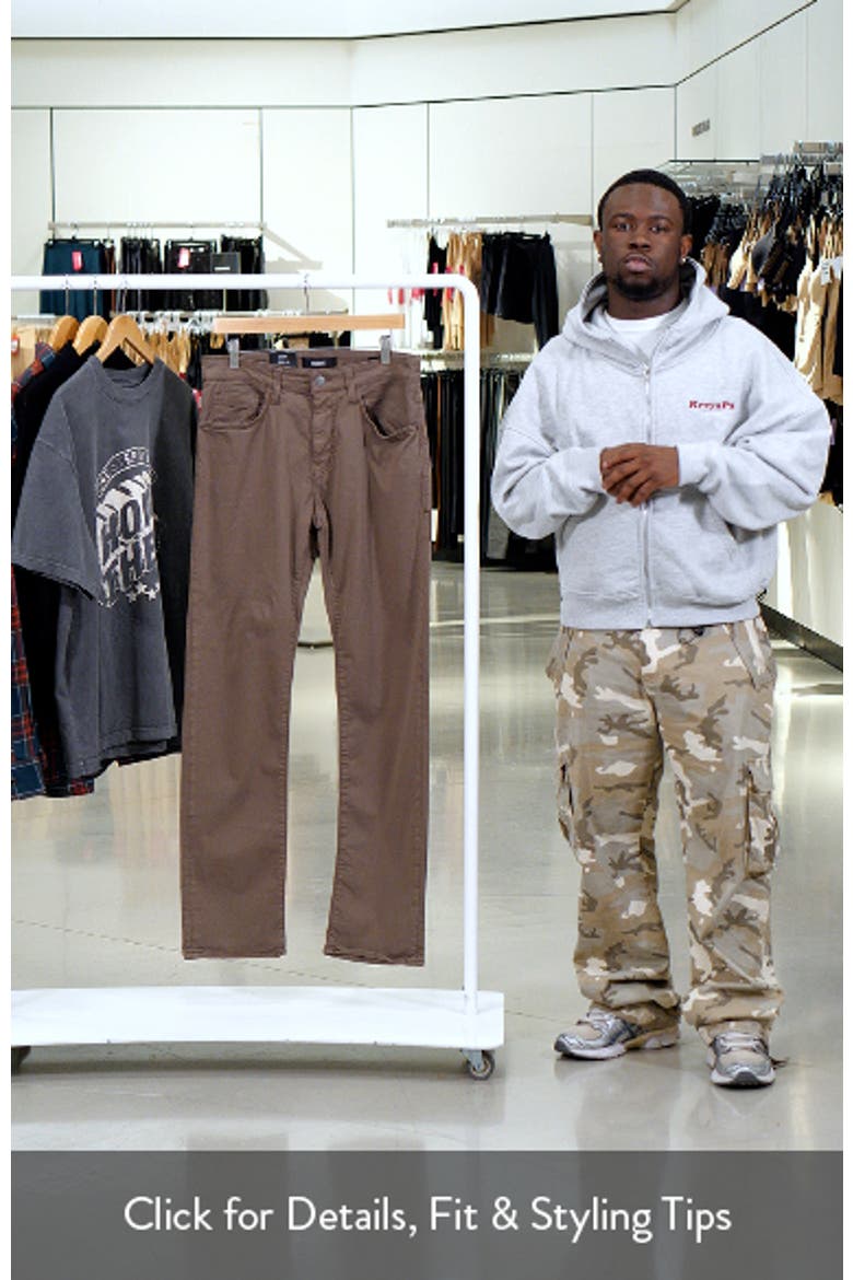Zach Straight Leg Sateen Twill Pants video