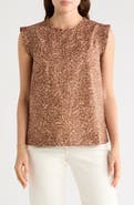 DR2 by Daniel Rainn Smocked Ruffle Tank