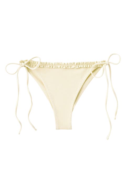 Ruched Cheeky Bikini Bottoms