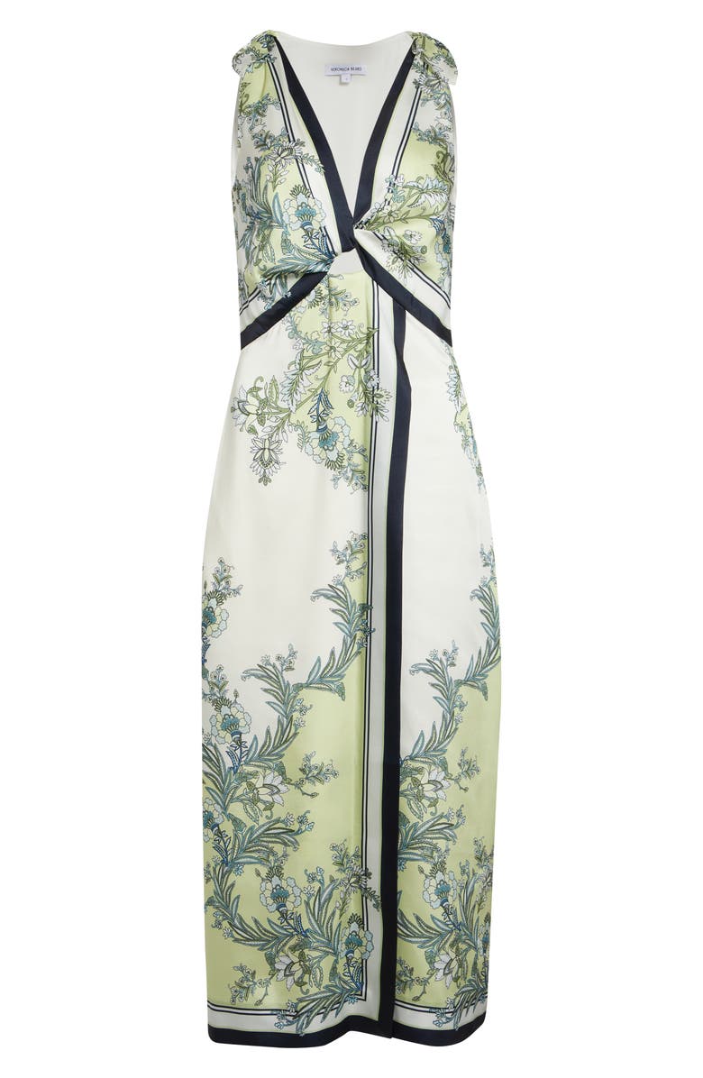 Veronica Beard Kaliza Print Sleeveless Maxi Dress, Main, color, Light Pistachio Multi