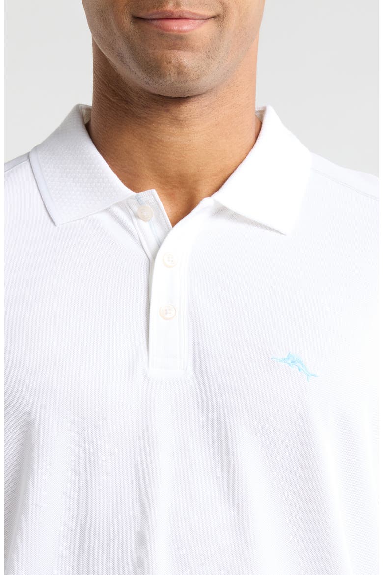 Emfielder Icon Solid IslandZone® Polo, Alternate, color, BRIGHT WHITE