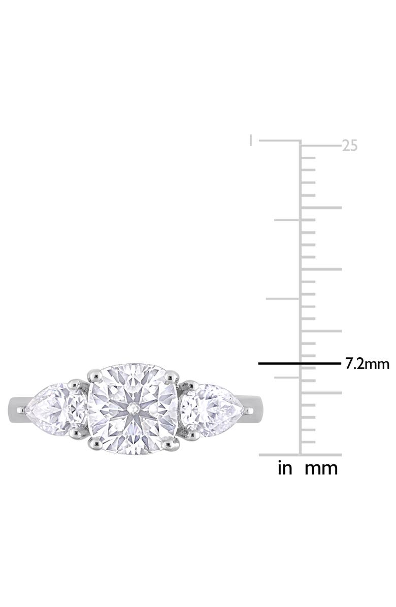 Julianna B. 3CT DEW Moissanite 3-Stone Ring, Alternate, color, Sterling Silver