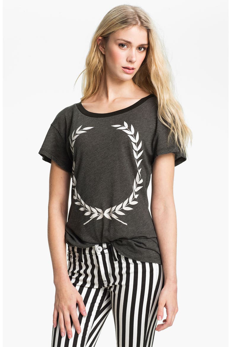 'Laurel' Graphic Tee (Nordstrom Exclusive), Main, color, GREY/ BLACK