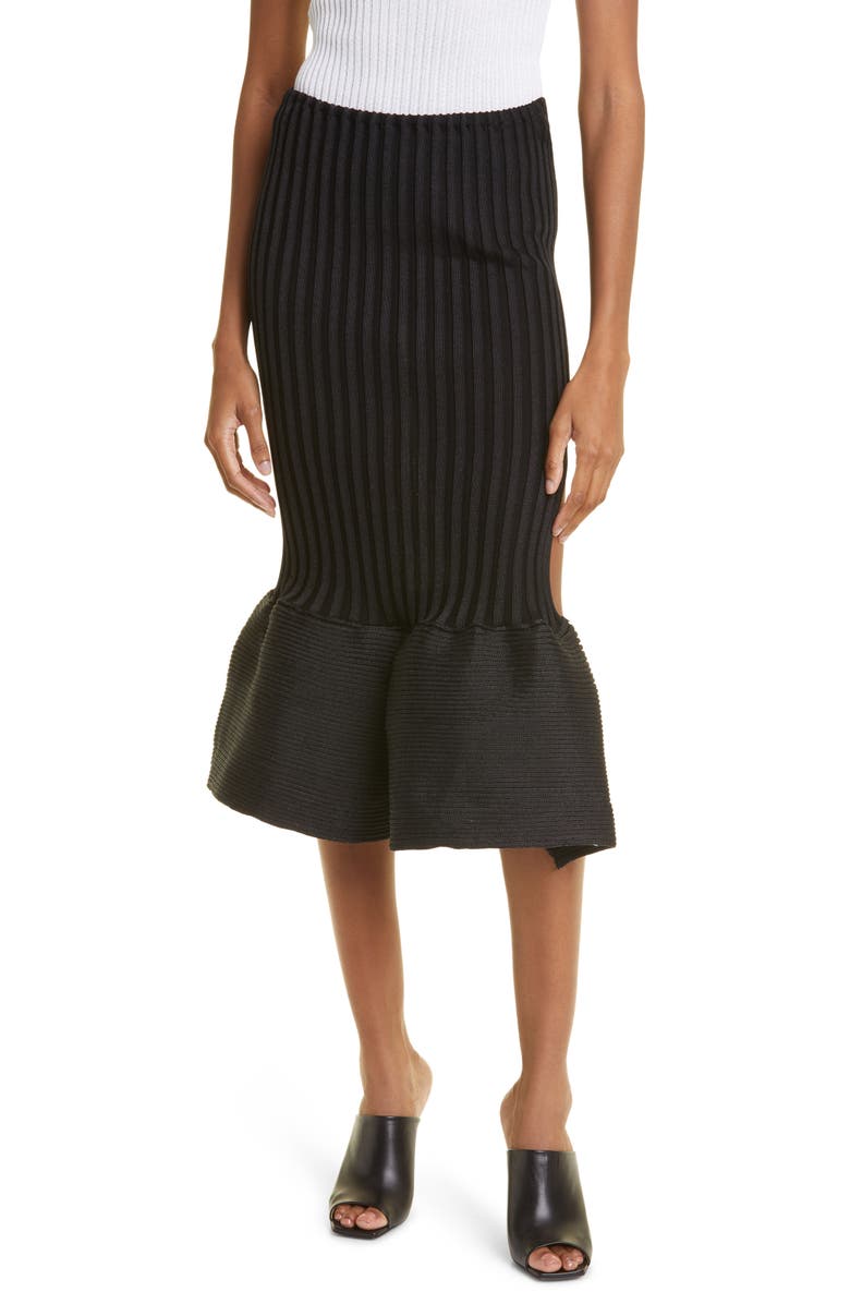 A. Roege Hove Emma Rib Fishtail Skirt, Main, color,