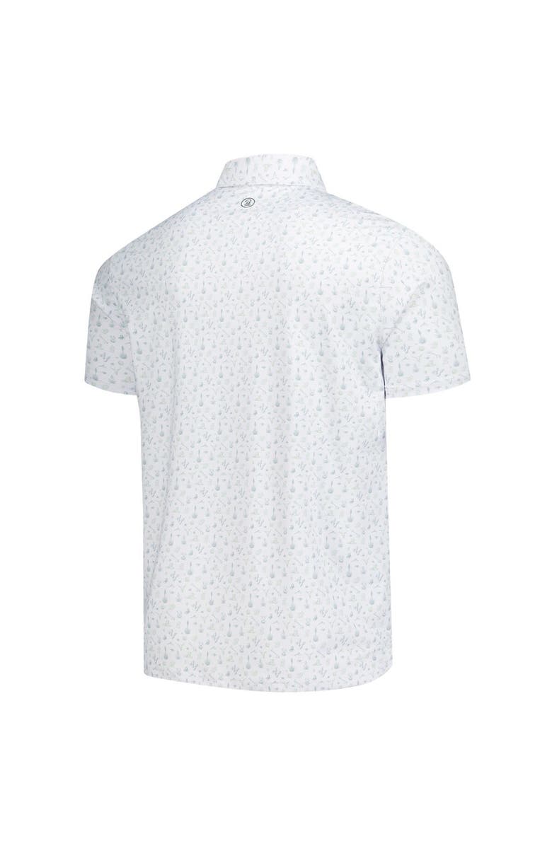 BARSTOOL GOLF Men's Barstool Golf  White WM Phoenix Open Printed Polo, Alternate, color, White