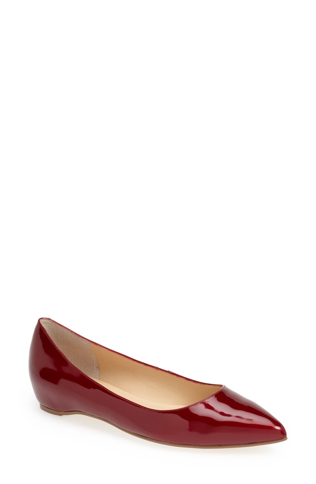 'Chic' Flat, Main, color, RED PATENT