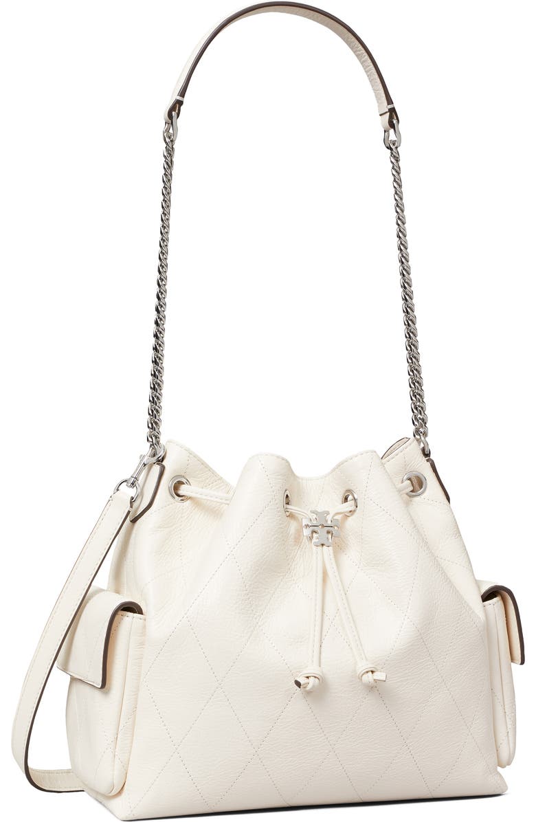 Tory Burch Charlie Quilted Leather Drawstring Shoulder Bag, Alternate, color,