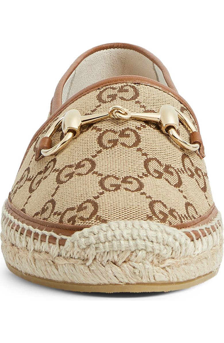 Gucci Pilar Horsebit Espadrille Flat, Alternate, color,