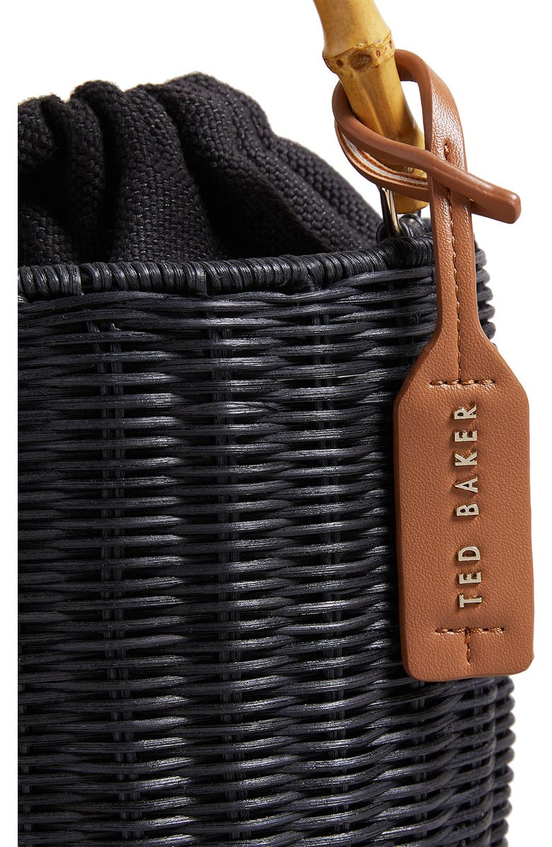 Ted Baker London Jayriri Basket Weave Bucket Bag, Alternate, color,