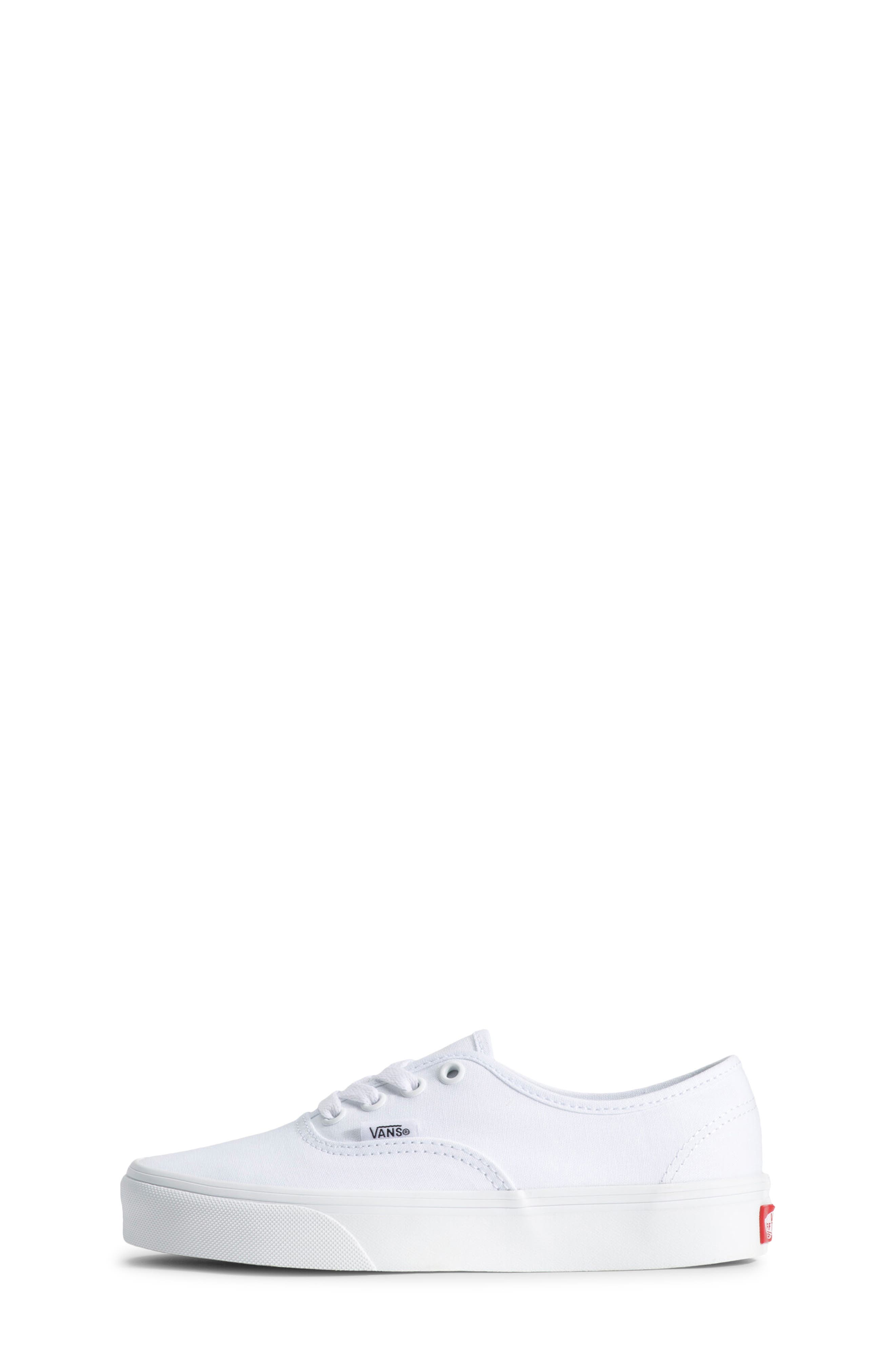 Kids' Authentic Sneaker, Alternate, color, TRUE WHITE