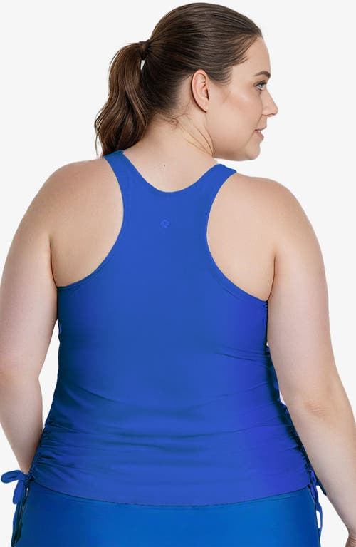 Calypsa Maya Tankini Swim Top With Built-in Bra In Blue