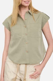 Blu Pepper Short Sleeve Button-Up Shirt