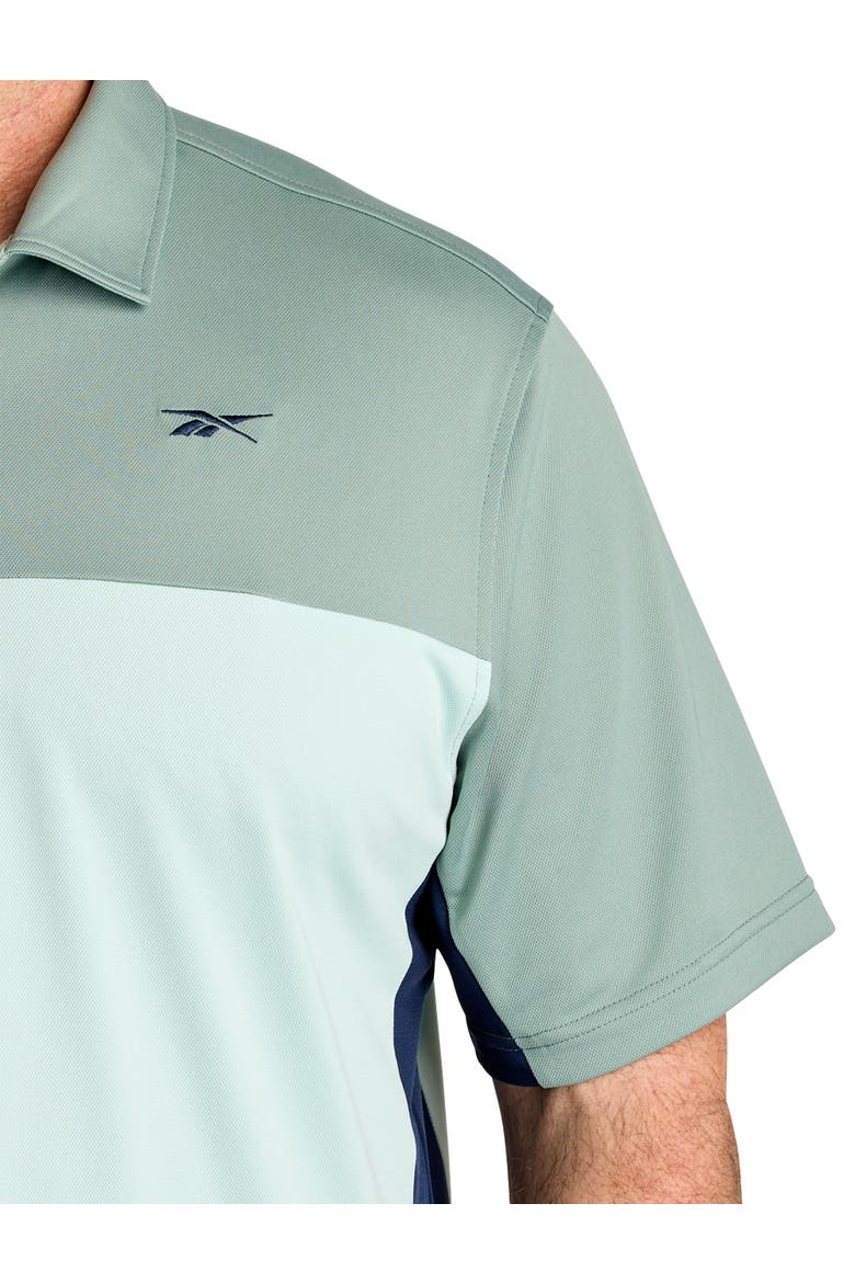 Big & Tall Colorblocked Polo Shirt V2, Alternate, color, TRANQUIL TEAL