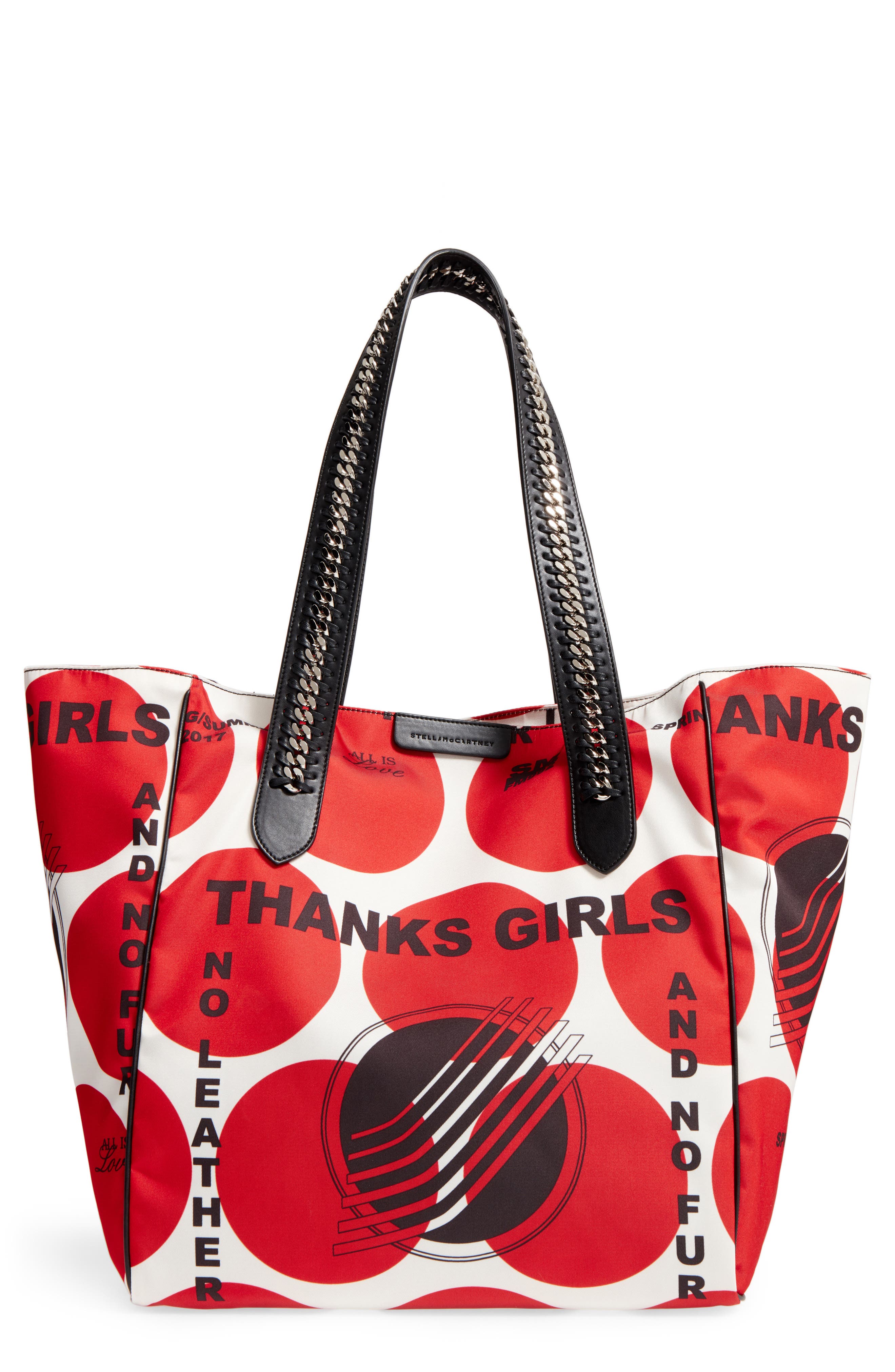 Stella McCartney Thanks Girls Nylon Tote, Main, color, 