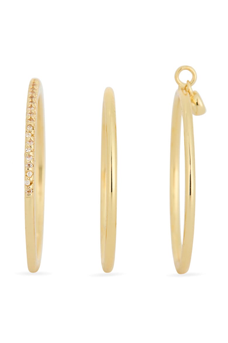 Set of 3 Cubic Zirconia Skinny Band Rings, Alternate, color, CLEAR- GOLD