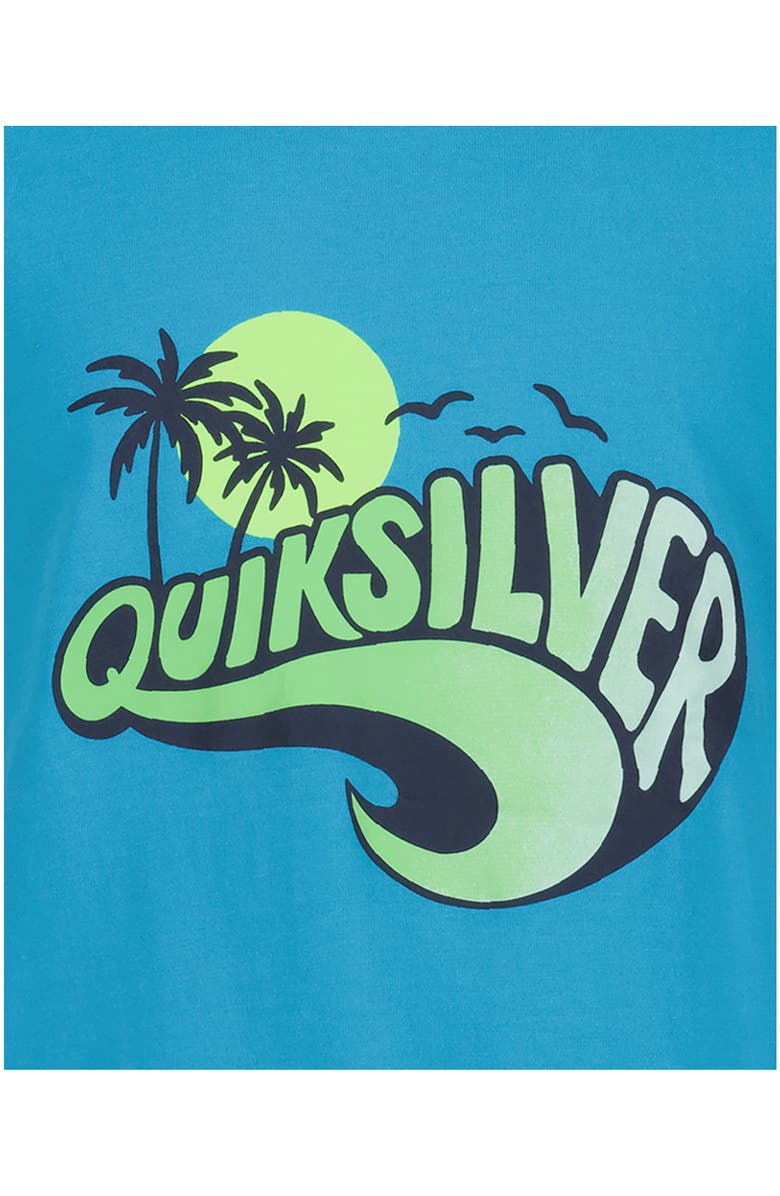 Quiksilver Kids' Wavey Logo Graphic T-Shirt, Alternate, color, Horizon Blue