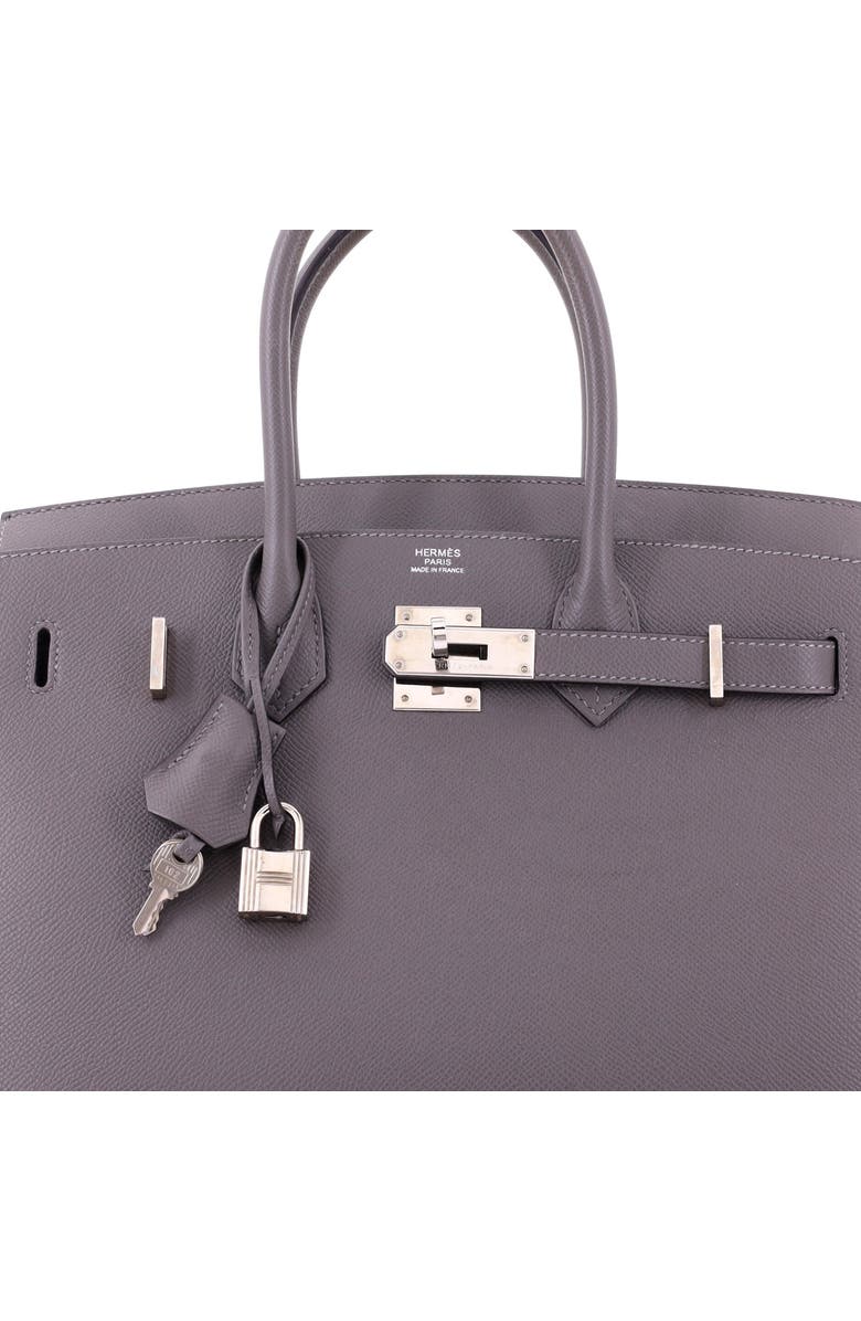 Pre-Owned Hermes Birkin Sellier Bag Grey Epsom with Palladium Hardware 30, Alternate, color, Gris Meyer