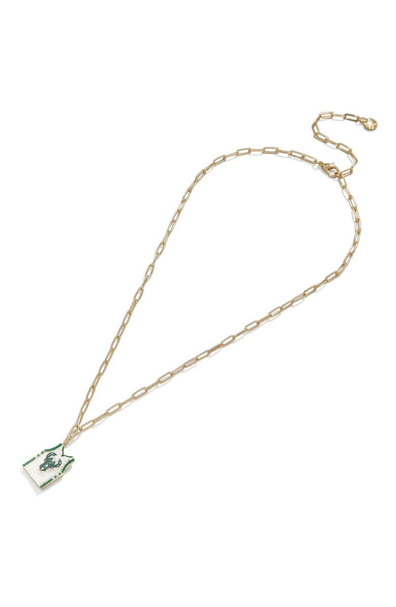 BaubleBar Milwaukee Bucks Team Jersey Necklace, Main, color,