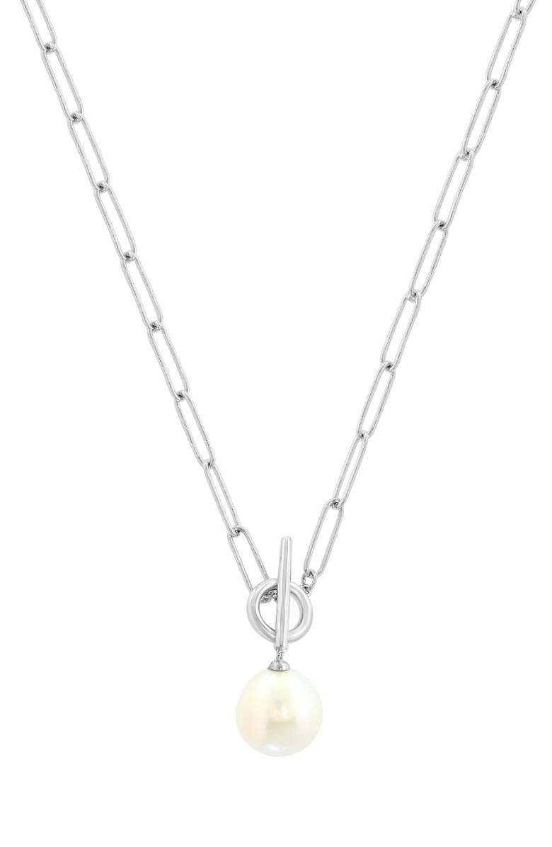 EFFY Sterling Silver Freshwater Pearl Toggle Necklace, Alternate, color, 