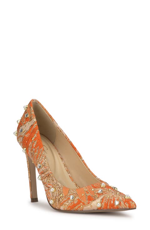 Welica Embellished Jacquard Pump (Women)