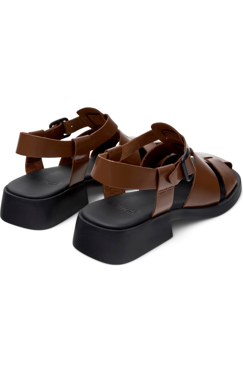 Camper Dana Fisherman Sandal, Alternate, color, Medium Brown
