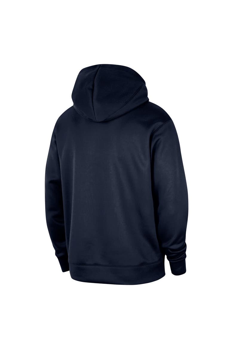 Men's Nike Navy Denver Nuggets 2024/25 Spotlight On-Court Practice Performance Pullover Hoodie, Alternate, color, Navy