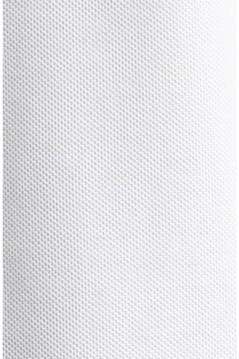 Evan Check Collar Cotton Piqué Polo, Alternate, color, WHITE