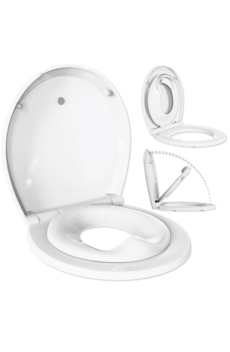 Jool Baby Quick Flip Toilet Seat, Main, color, White Round