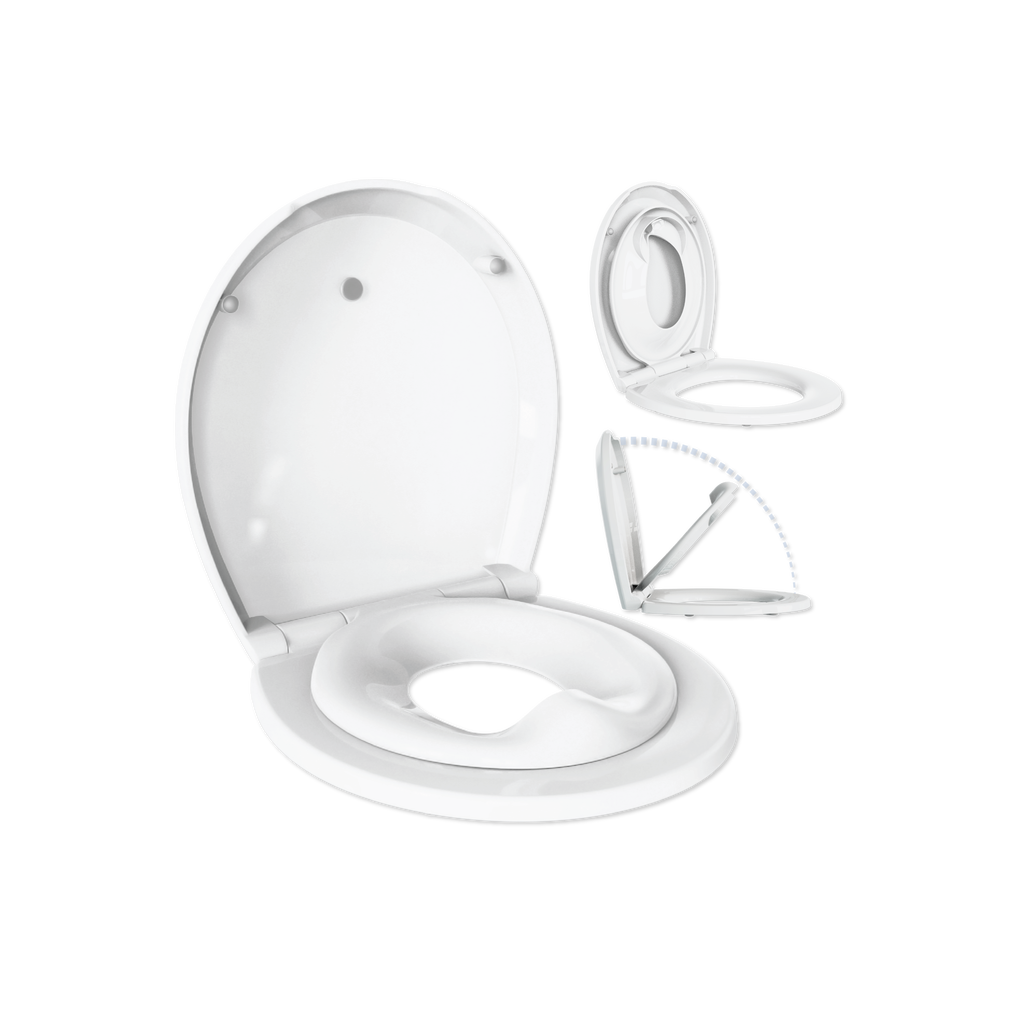 Jool Baby Quick Flip Toilet Seat in White Round  product