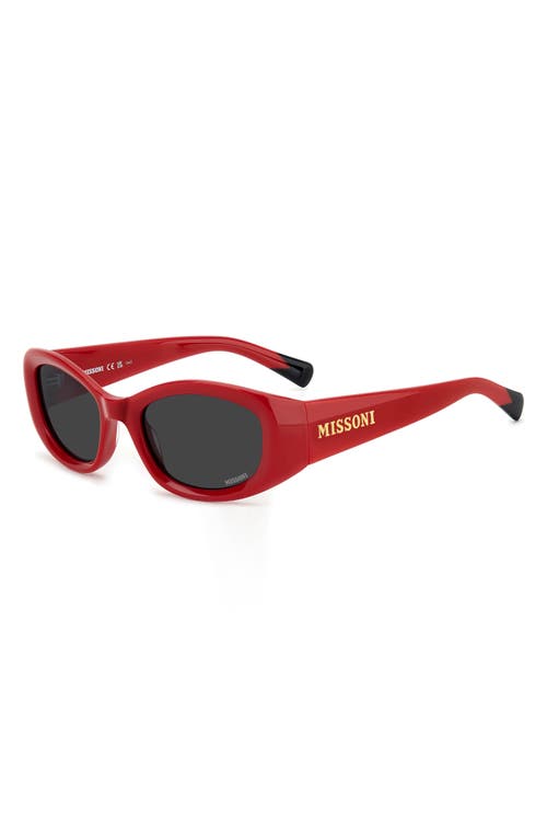 Missoni 50mm Rectangular Sunglasses In Red/grey